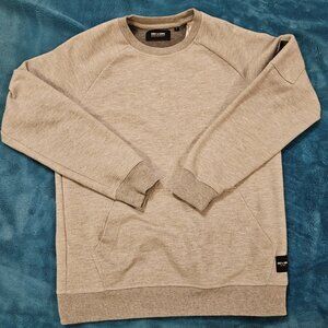 Only & Sons Sweater Men's Small Gray Crew Neck Long Sleeve Pullover Kangaroo